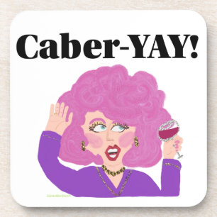 Dessous de verre de la femme de vin Caber-YAY