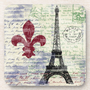 Dessous de verre de la France de Tour Eiffel