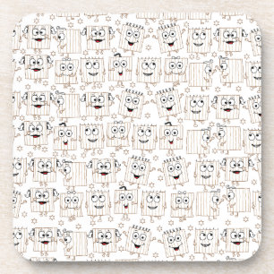 Dessous de verre de la Pâque "Caractères Matzah"