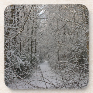 Dessous de verre de la scène d'hiver