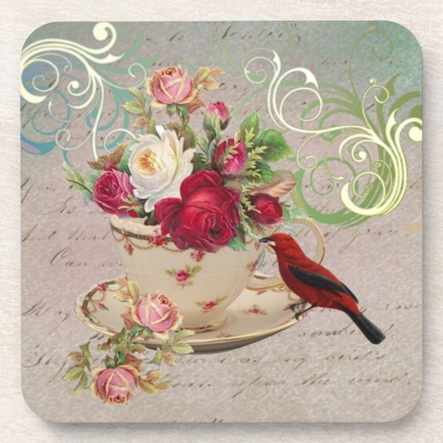 Dessous de verre de la tasse de thé 1 (Devant)