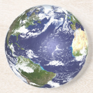 Dessous de verre de la terre de planète