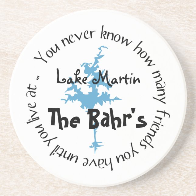 Dessous de verre de lac (Devant)