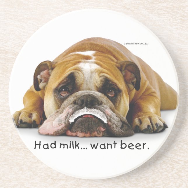 Dessous de verre de lait/bière de Zelda (Devant)