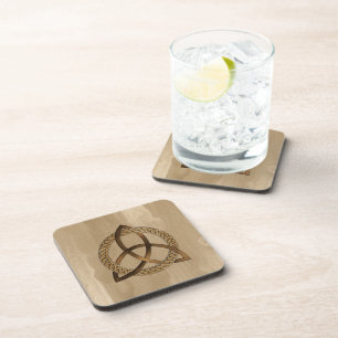 Dessous de verre de liège Celtique Triquetra Trini