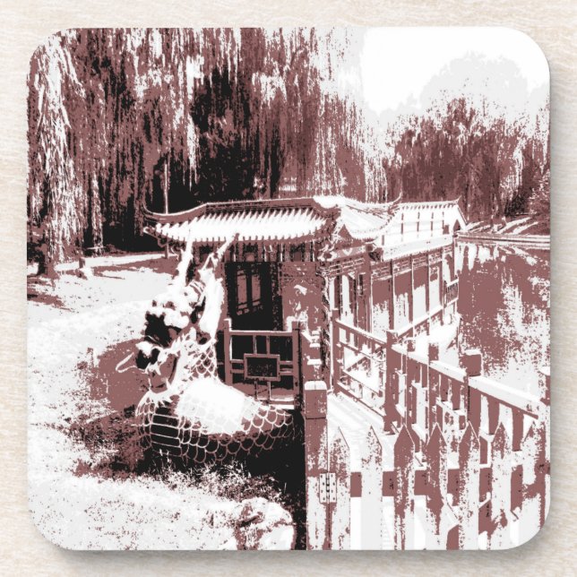 Dessous de verre de liège de bateau Dragon (Devant)