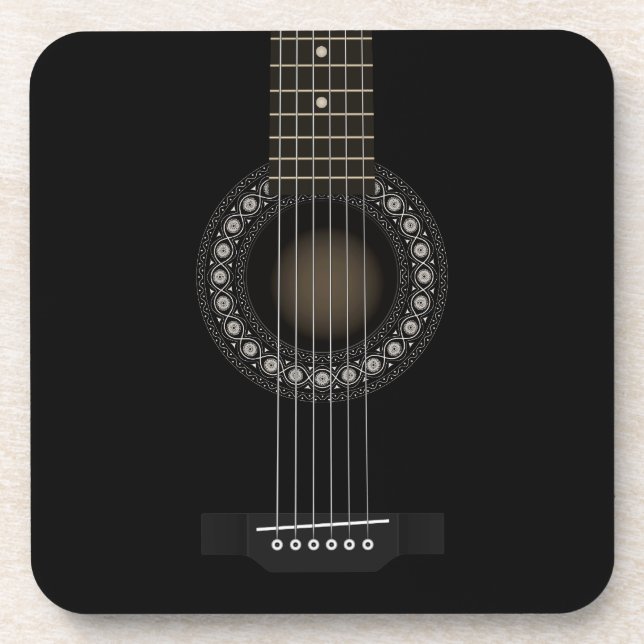 Dessous de verre de liège de guitare acoustique (Devant)