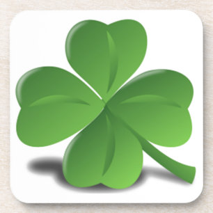 Dessous de verre de liège de trèfle de shamrock 