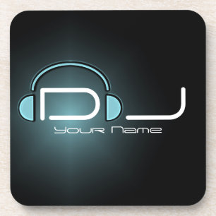 Dessous de verre de liège d'écouteur du DJ