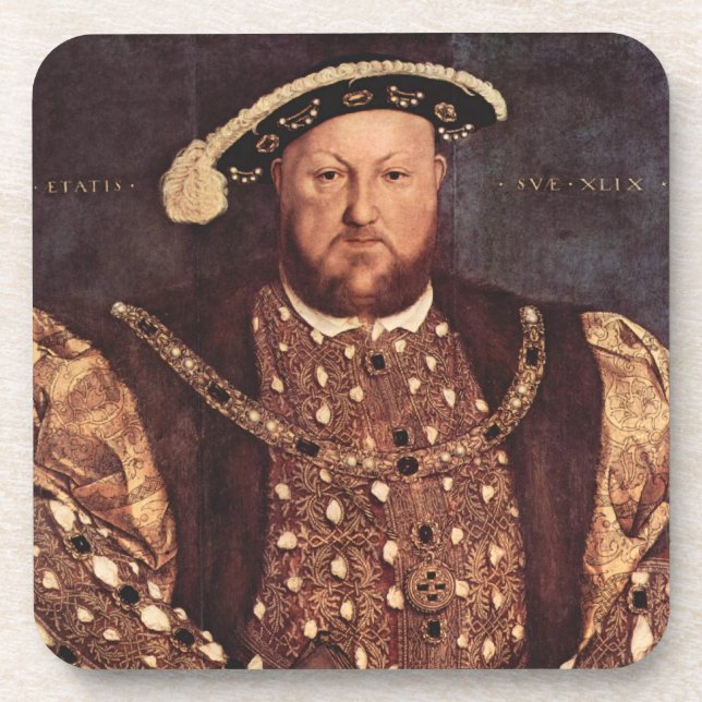 Dessous de verre de liège du Roi Henry VIII (Devant)