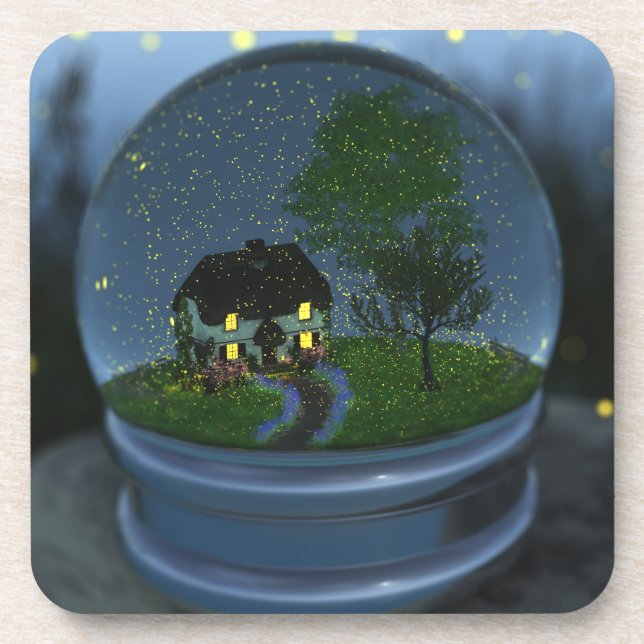 Dessous de verre de liège Firefly Globe (Devant)