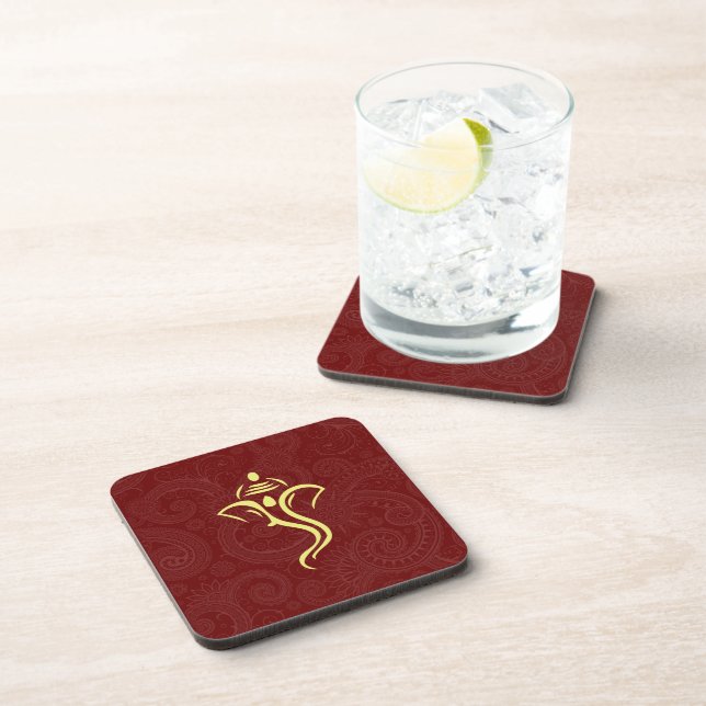 Dessous de verre de liège personnalisés de Vinayak (Côté Droit)