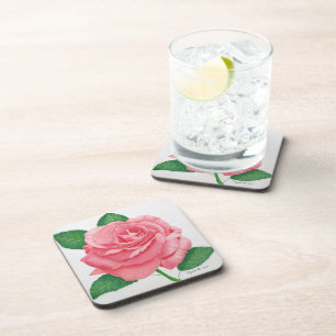 Dessous de verre de liège rose passion