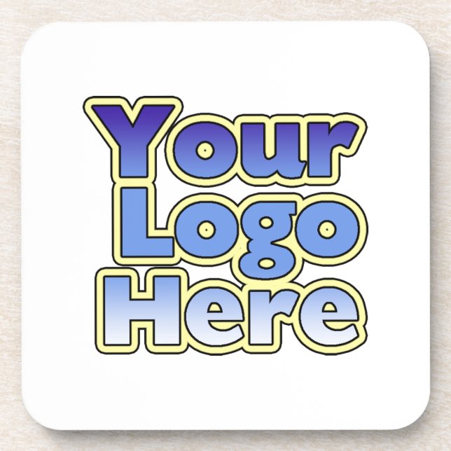 Dessous de verre de logo d'affaires de société (Devant)