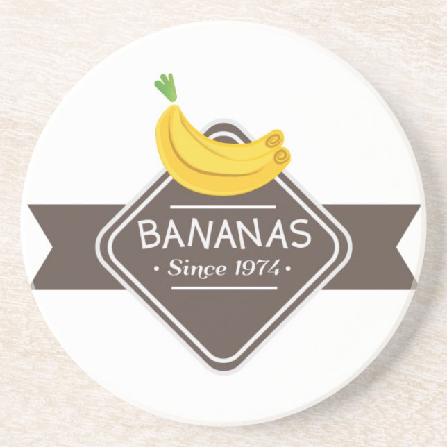 Dessous de verre de logo de BANANES (Devant)