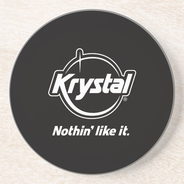 Dessous de verre de logo de Krystal (Devant)