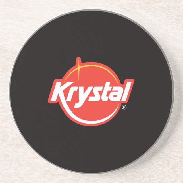 Dessous de verre de logo de Krystal (Devant)