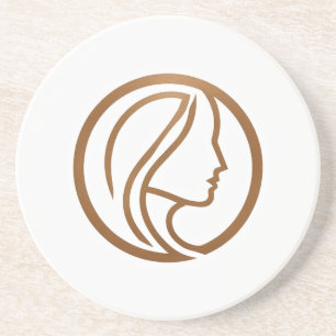 Dessous de verre de logo Elegant Woman