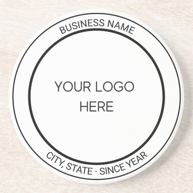 Dessous de verre de logo personnalisé : présentati (Devant)