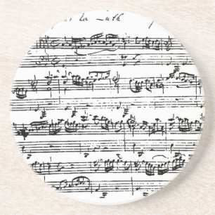 Dessous de verre de musique de Bach
