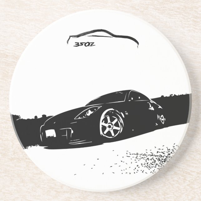 Dessous de verre de Nissan 350z (Devant)