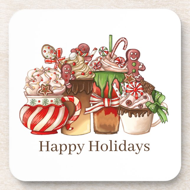 Dessous de verre de Noël (Devant)