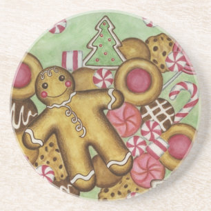 Dessous de verre de Noël de pain d'épices