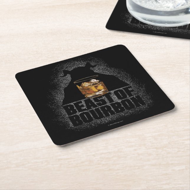 Dessous de verre De Papier Carré Beast Of Bourbon (Incliné)