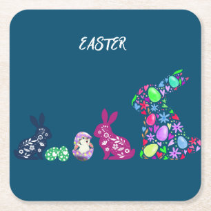 dessous de verre DE PAPIER CARRÉ DE "EASTER" FLOWE