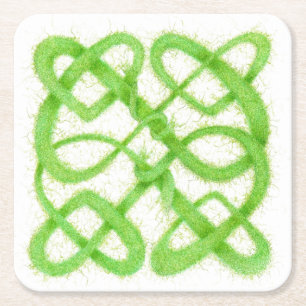 Dessous de verre de papier Carré de noeud Celtic p