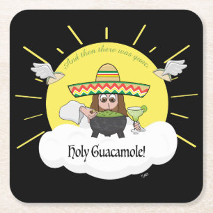 Dessous de verre de papier Carré Saint-Guacamole