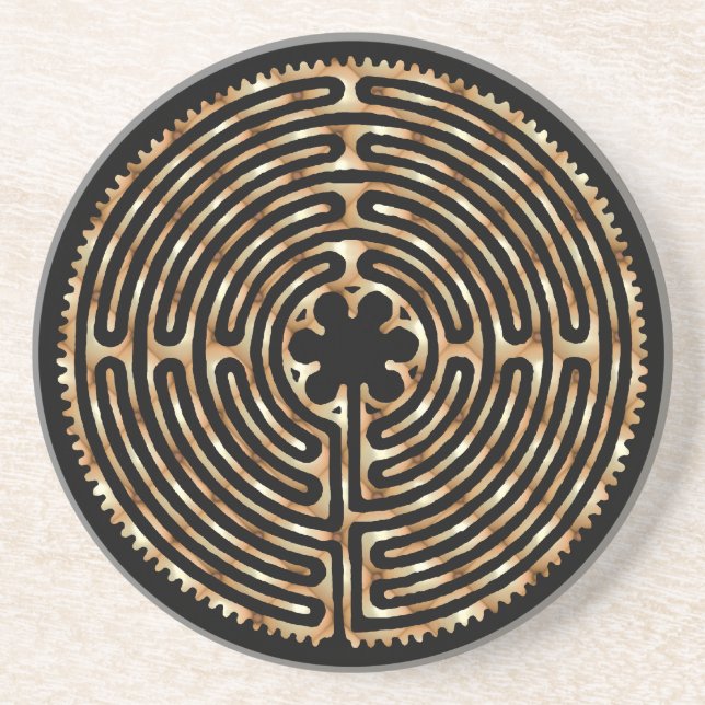 Dessous de verre de perle de labyrinthe de (Devant)