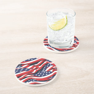 Dessous de verre de pierre patriotique
