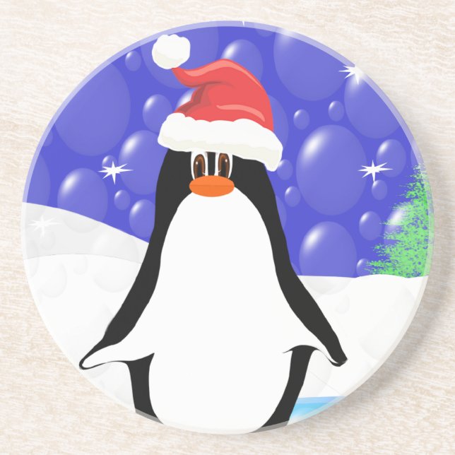 Dessous de verre de pingouins mignons (Devant)