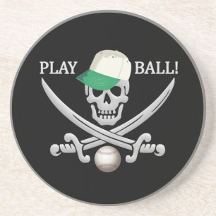 Dessous de verre de pirate de base-ball