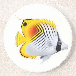Dessous de verre de poissons de papillon de