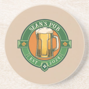 Dessous de verre de pub irlandais personnalisé ave