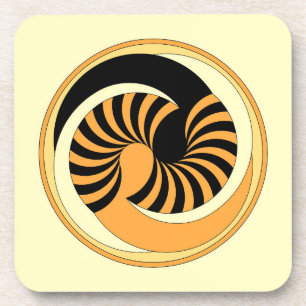 Dessous de verre de Tigre de Yin Yang