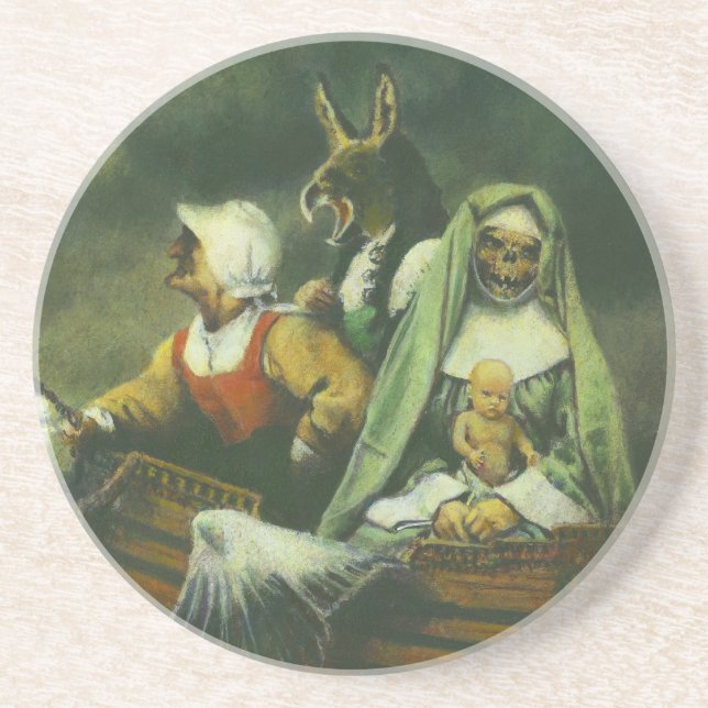Dessous de verre de trois sorcières (Devant)