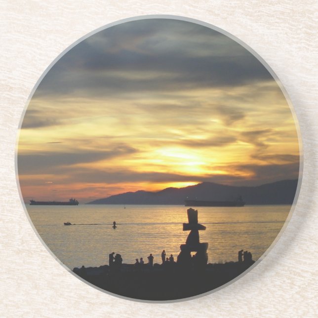 Dessous de verre de Vancouver Inukshuk Vancouver S (Devant)