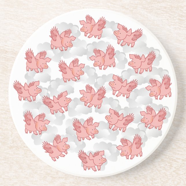 Dessous de verre de vol de porcs (Devant)