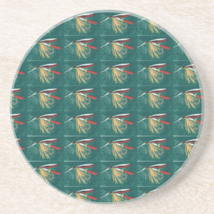 dessous de verre de vol Motif de truite mouillée "