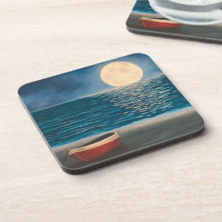 Dessous de verre d'eau Lune série de 6