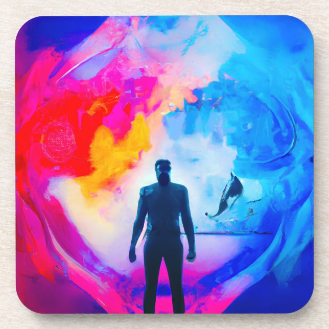 Dessous-de-verre Debout dans les couleurs (Devant)