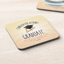 Dessous-de-verre Début d'or de la graduation religieuse avec Casque