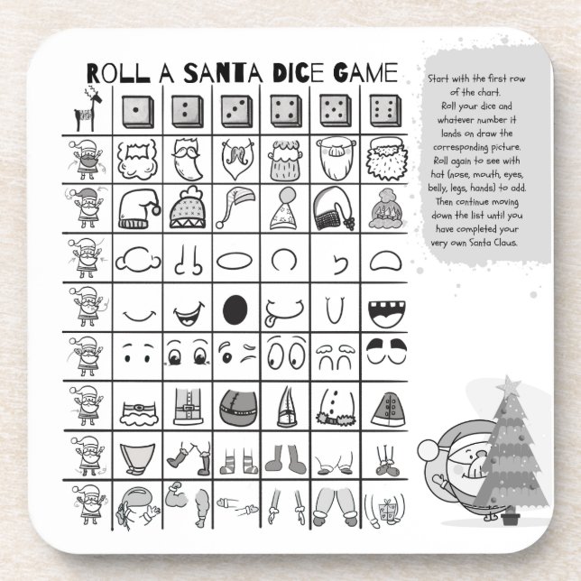 Dessous-de-verre Décor pour votre table de vacances (Devant)