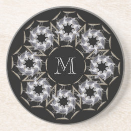 Dessous de verre décorés d'un monogramme de