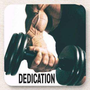 Dessous-de-verre Dédication Motivation Muscles d'entraînement