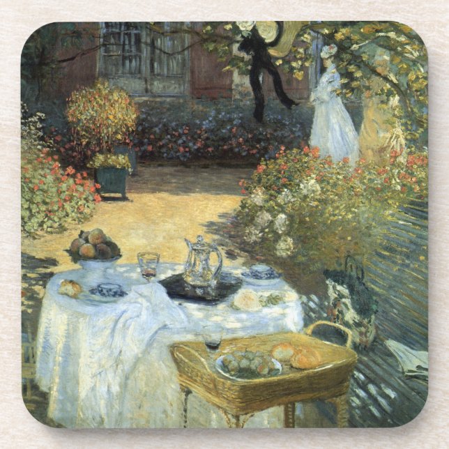 Dessous-de-verre Déjeuner de Claude Monet, impressionnisme Vintage (Devant)