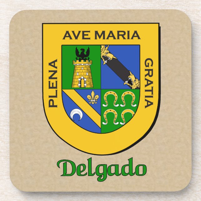Dessous-de-verre Delgado Family Shield (Devant)